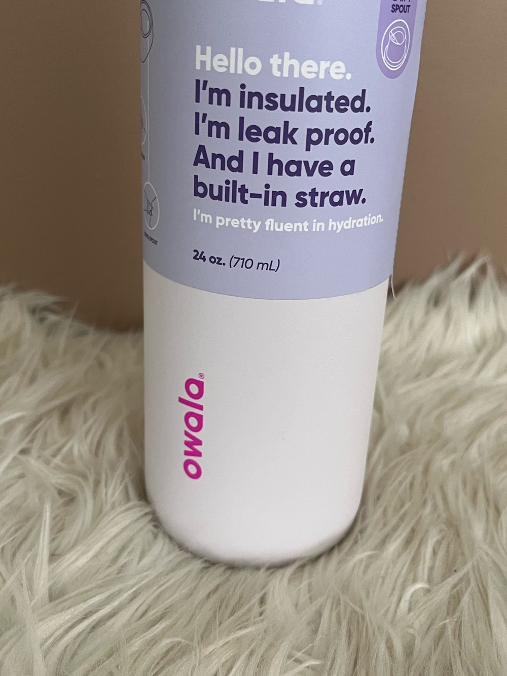 {Owala} FreeSip Twist Cap Stainless Steel Water Bottle 24 fl oz in Dreamy Field - Picture 3 of 10